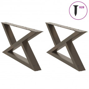 Coffee Table Leg Natural Steel Powder-coated Steel Adju...