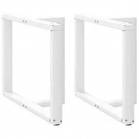 Dining Table Leg White Powder-coated steel About 39.4 i...