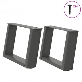 Coffee Table Leg Anthracite Powder-coated steel  Adjust...