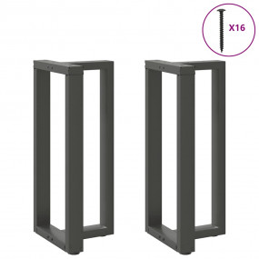 Bar Table Leg Anthracite Powder-coated steel T-Shaped