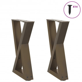 Coffee Table Legs Natural Steel Powder-coated Steel Med...