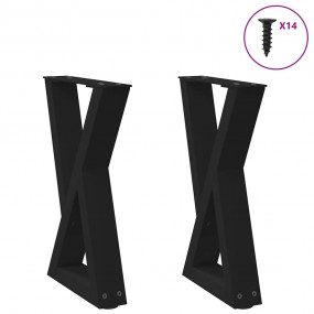Coffee Table Leg Black Powder-coated steel Standard