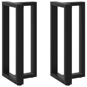Bar Table Leg Black Powder-coated steel Standard