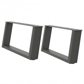 Coffee Table Leg Anthracite Powder-coated steel Medium ...