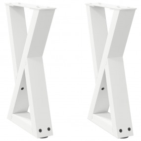 Coffee Table Leg White Powder-coated steel Medium Adjus...