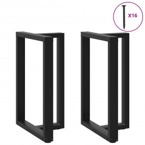 Bar Table Leg Black Powder-coated steel Adjustable Leve...