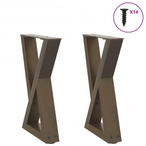 Coffee Table Leg Natural Steel Powder-coated steel Adju...