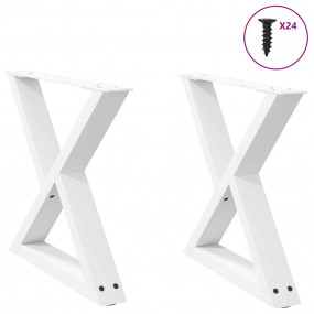 Coffee Table Leg White Powder-coated steel Adjustable h...