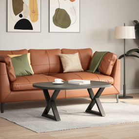 Coffee Table Leg Anthracite Powder-Coated Steel Custom