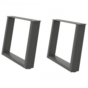 Coffee Table Leg Anthracite Powder-coated steel 23.6 x