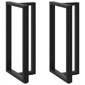 Bar Table Leg Black Powder-coated steel 23.6 x 13.8 x 4...