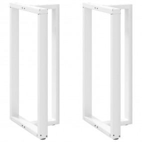 Bar Table Leg White Powder-Coated Steel Medium Adjustab...