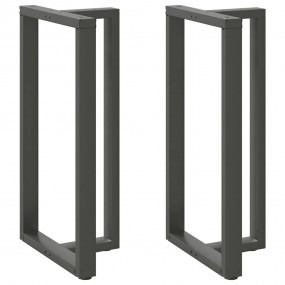 Bar Table Leg Anthracite Powder-Coated Steel Medium