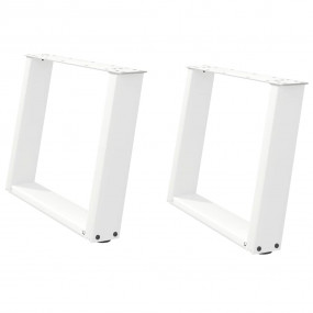 Coffee Table Leg White Powder-coated steel Adjustable