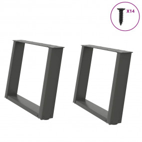 Coffee Table Leg Anthracite Powder-coated steel Medium