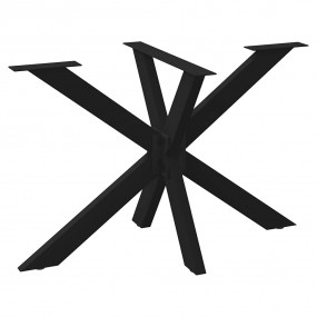 Dining Table Leg Black Powder-coated Steel Standard Lev...