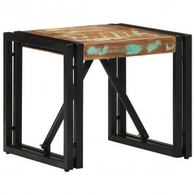 Coffee Table Multicolored Solid reclaimed wood, powder-...