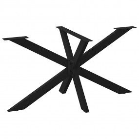 Dining Table Leg Black Powder-coated steel 59.1 x 30.7 ...