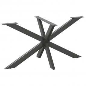Dining Table Leg Anthracite Steel Adjustable Feet
