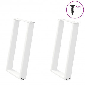 Dining Table Leg White Powder-coated steel 23.6 x 28.7 ...
