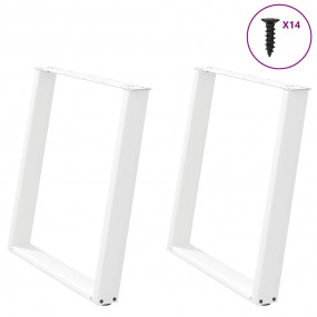 Dining Table Leg White Powder-coated steel Standard