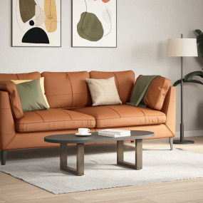 Coffee Table Leg Set of 2 Natural Steel Powder-Coated S...