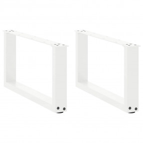 Coffee Table Leg Set of 2 White Powder-coated steel 23....