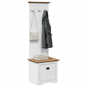 Hallway Cabinet White and Brown