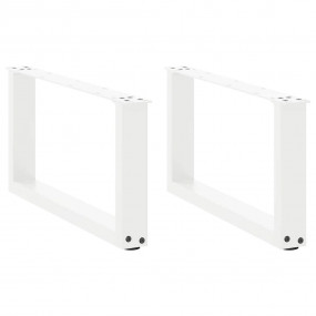 Coffee Table Leg Set of 2 White Powder-coated steel Sta...