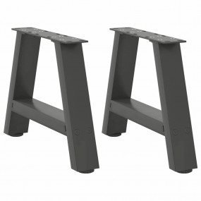 Coffee Table Leg Anthracite Powder-coated steel 15.7 x