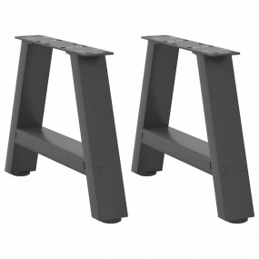 Coffee Table Leg Anthracite Powder-Coated Steel Medium