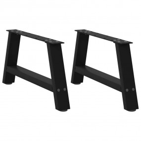 Coffee Table Leg Black Powder-coated steel Medium Adjus...