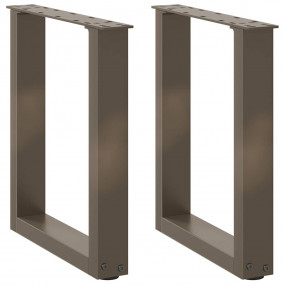 Coffee Table Leg Set of 2 Natural steel Powder-coated s...