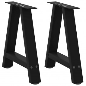 Coffee Table Leg Black Powder-coated steel Adjustable