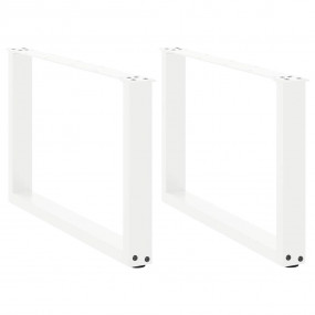 Coffee Table Leg Set of 2 White Powder-coated steel Sta...