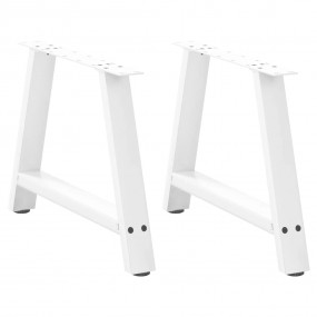 Coffee Table Leg White Powder-coated steel 27.6 in heig...