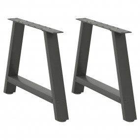 Coffee Table Leg Anthracite Powder-Coated Steel Height ...