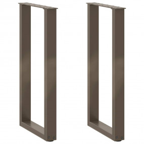 Coffee Table Leg Set of 2 Natural Steel Powder-coated s...