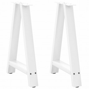 Coffee Table Leg White Powder-coated steel Adjustable L...