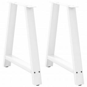 Coffee Table Leg White Powder-coated steel 27.6x28.7 in
