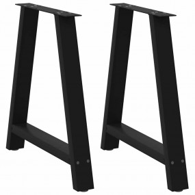 Coffee Table Leg Black Powder-coated steel 31.5x Levele...