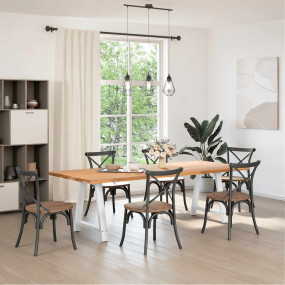Coffee Table Leg White Powder-coated steel Medium Adjus...