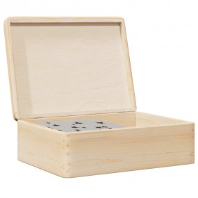 Wooden Box Natural pine Solid pine wood 15.7x11.8x5.1 i...