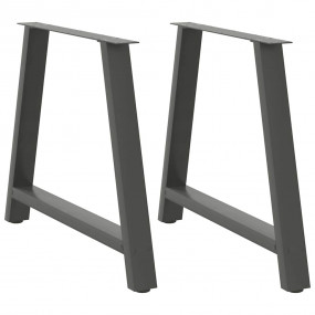Coffee Table Leg Anthracite Steel Adjustable Height