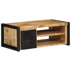 Coffee Table Mango Wood Brown Solid rough mango wood, I...