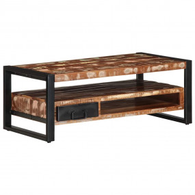Coffee Table Multicolor Solid reclaimed wood, iron