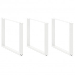 Coffee Table Leg Set of 2 White Powder-coated steel