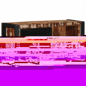 TV Cabinet Black and brown Solid reclaimed wood, iron M...