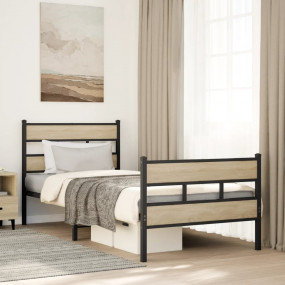 Bed Frame Black Iron Twin Bed Frame Rectangular Industr...
