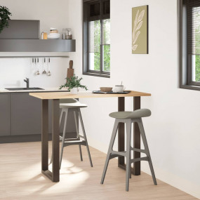Coffee Table Leg Set of 2 Natural steel Powder-coated s...